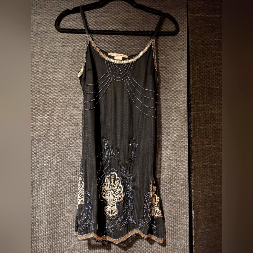 American Rag Beaded Dress gatsby